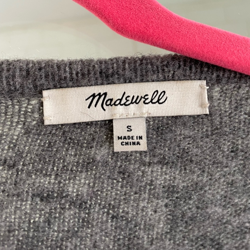 Madewell Kent Open Front Alpaca Wool Blend Cardigan - Picture 5 of 10
